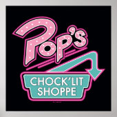 Pop Chock'Lit Shoppe Pink Logo Poster (Voorkant)