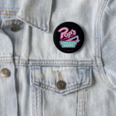 Pop Chock'Lit Shoppe Pink Logo Ronde Button 5,7 Cm (In situ)