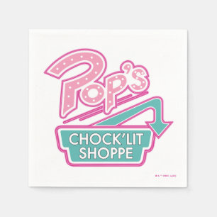 Pop Chock'Lit Shoppe Pink Logo Servet