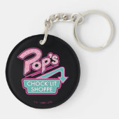 Pop Chock'Lit Shoppe Pink Logo Sleutelhanger (Achterkant)