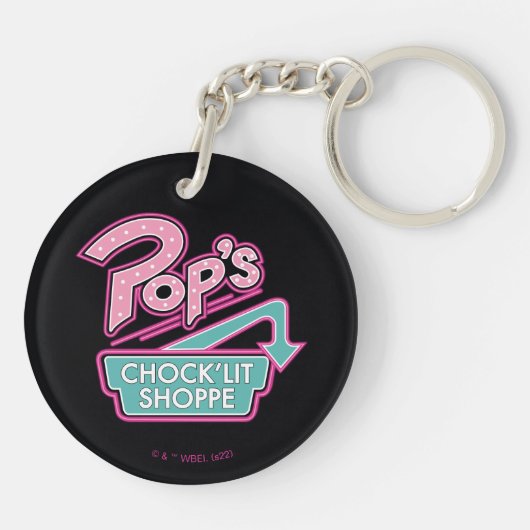 Pop Chock'Lit Shoppe Pink Logo Sleutelhanger (Achterkant)