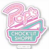 Pop Chock'Lit Shoppe Pink Logo Sticker (Voorkant)