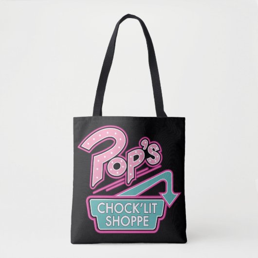 Pop Chock'Lit Shoppe Pink Logo Tote Bag (Voorkant)