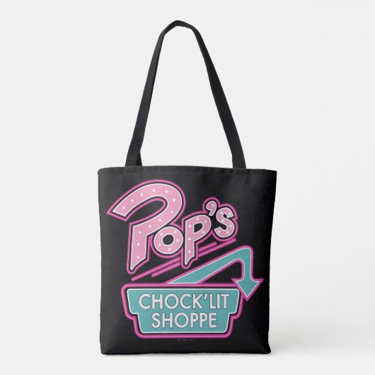 Pop Chock'Lit Shoppe Pink Logo Tote Bag (Achterkant)