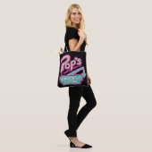 Pop Chock'Lit Shoppe Pink Logo Tote Bag (Op model)