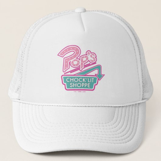 Pop Chock'Lit Shoppe Pink Logo Trucker Pet (Voorkant)