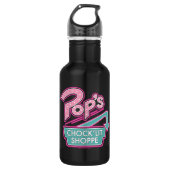 Pop Chock'Lit Shoppe Pink Logo Waterfles (Voorkant)
