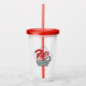 Pop Chock'Lit Shoppe Red Logo Acryl Drinkbeker (Voorkant)