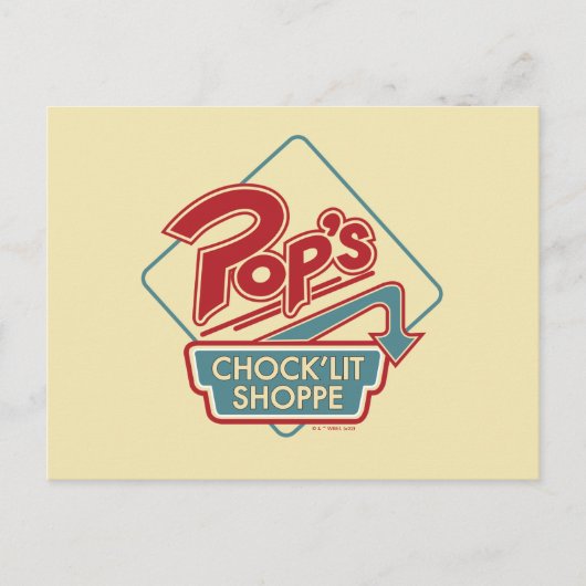 Pop Chock'Lit Shoppe Red Logo Briefkaart (Voorkant)