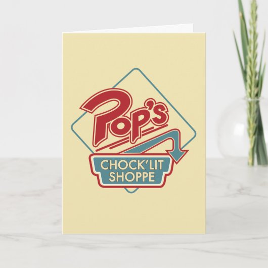 Pop Chock'Lit Shoppe Red Logo Kaart (Voorkant)