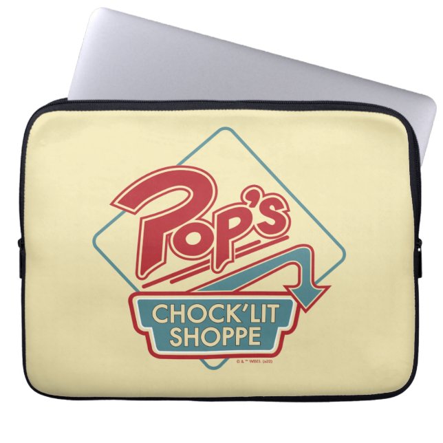 Pop Chock'Lit Shoppe Red Logo Laptop Sleeve (Voorkant)
