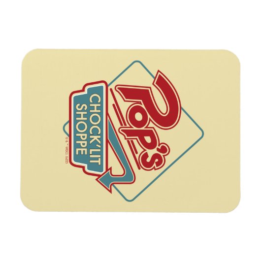 Pop Chock'Lit Shoppe Red Logo Magneet (Horizontaal)