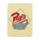 Pop Chock'Lit Shoppe Red Logo Magneet (Verticaal)