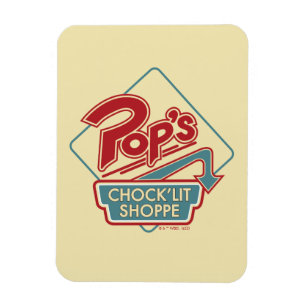Pop Chock'Lit Shoppe Red Logo Magneet