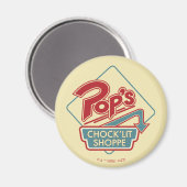 Pop Chock'Lit Shoppe Red Logo Magneet (Voorkant / Achterkant)