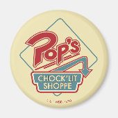 Pop Chock'Lit Shoppe Red Logo Magneet (Voorkant)