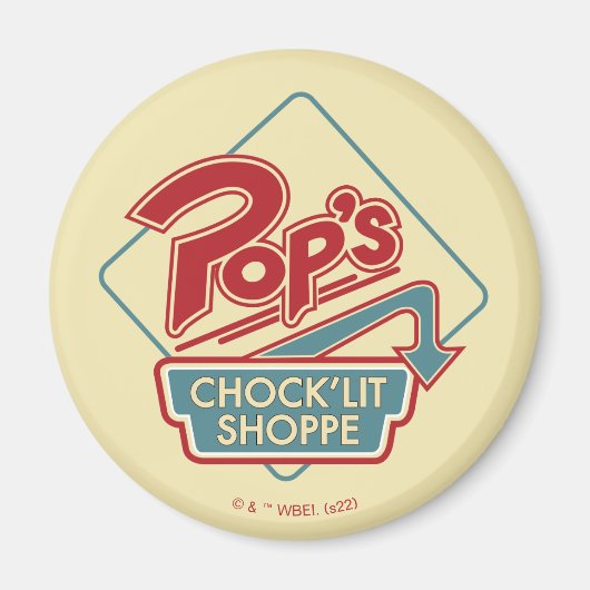Pop Chock'Lit Shoppe Red Logo Magneet (Voorkant)