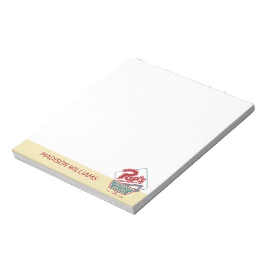 Pop Chock'Lit Shoppe Red Logo Notitieblok (Linkerzijde)