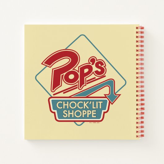 Pop Chock'Lit Shoppe Red Logo Notitieboek (Achterkant)