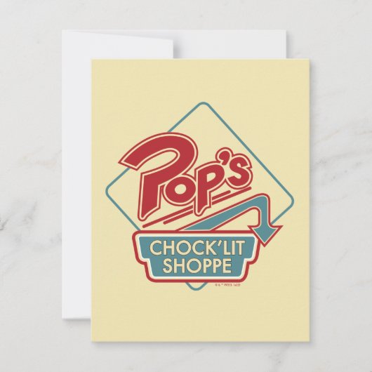 Pop Chock'Lit Shoppe Red Logo Notitiekaartje (Voorkant)