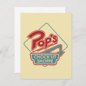 Pop Chock'Lit Shoppe Red Logo Notitiekaartje (Voorkant / Achterkant)