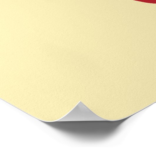 Pop Chock'Lit Shoppe Red Logo Poster (Hoek)