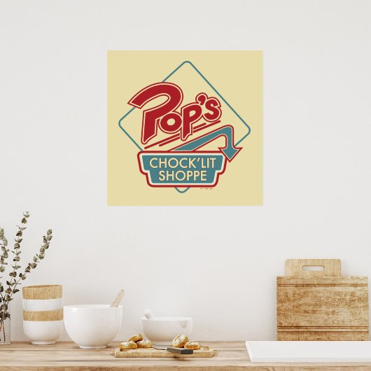 Pop Chock'Lit Shoppe Red Logo Poster (Keuken)