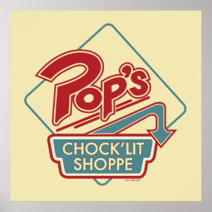 Pop Chock'Lit Shoppe Red Logo Poster