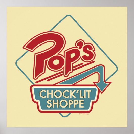 Pop Chock'Lit Shoppe Red Logo Poster (Voorkant)