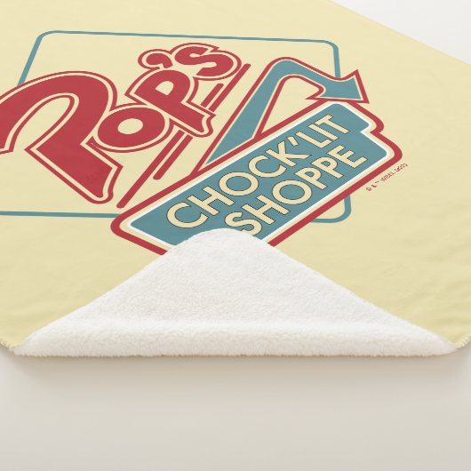 Pop Chock'Lit Shoppe Red Logo Sherpa Deken (3/4)