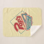Pop Chock'Lit Shoppe Red Logo Sherpa Deken (Voorkant (horizontaal))