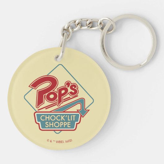 Pop Chock'Lit Shoppe Red Logo Sleutelhanger (Achterkant)