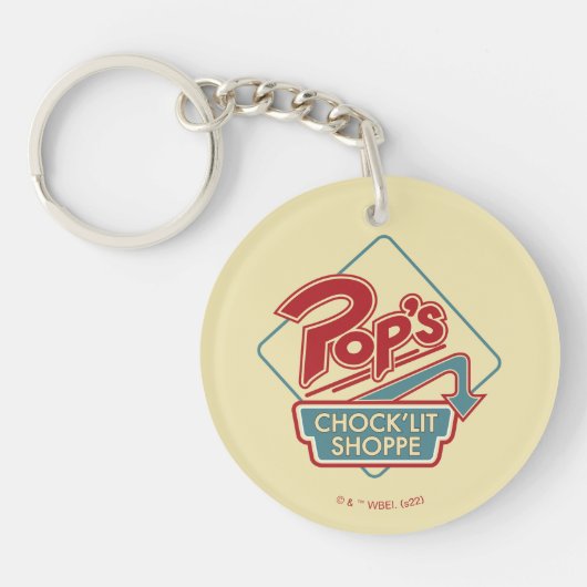 Pop Chock'Lit Shoppe Red Logo Sleutelhanger (Voorkant)