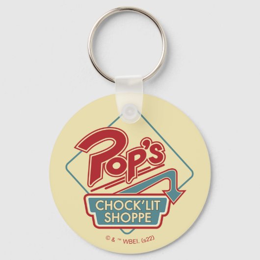 Pop Chock'Lit Shoppe Red Logo Sleutelhanger (Voorkant)
