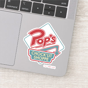 Pop Chock'Lit Shoppe Red Logo Sticker