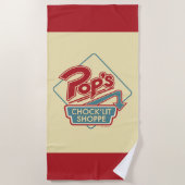 Pop Chock'Lit Shoppe Red Logo Strandlaken (Voorkant)