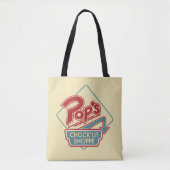 Pop Chock'Lit Shoppe Red Logo Tote Bag (Voorkant)