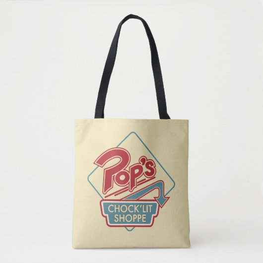 Pop Chock'Lit Shoppe Red Logo Tote Bag (Voorkant)