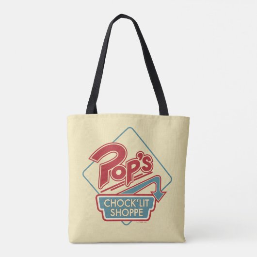 Pop Chock'Lit Shoppe Red Logo Tote Bag (Achterkant)