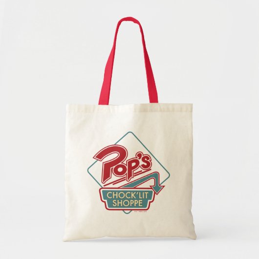 Pop Chock'Lit Shoppe Red Logo Tote Bag (Voorkant)