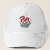 Pop Chock'Lit Shoppe Red Logo Trucker Pet (Voorkant)