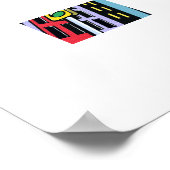 Pop City Skyline – Urban Tower Poster (Hoek)