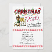Pop Clink Fiz kerstfeest uitnodiging (Voorkant)