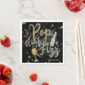 POP CLINK FIZZ Champagne Bubbels Feest Viering Servetten (Insitu)