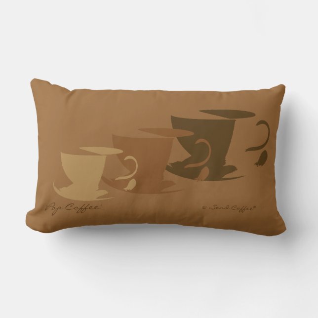 Pop Coffee Pillow - klein Kussen (Voorkant)