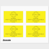Pop Con Kernels bewerkbare label Sticker (Vel)