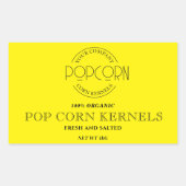 Pop Con Kernels bewerkbare label Sticker (Voorkant)