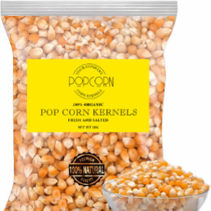 Pop Con Kernels bewerkbare label Sticker