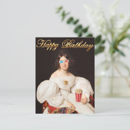 Pop Corn Diva met 3D-brillen (Staand voorkant)