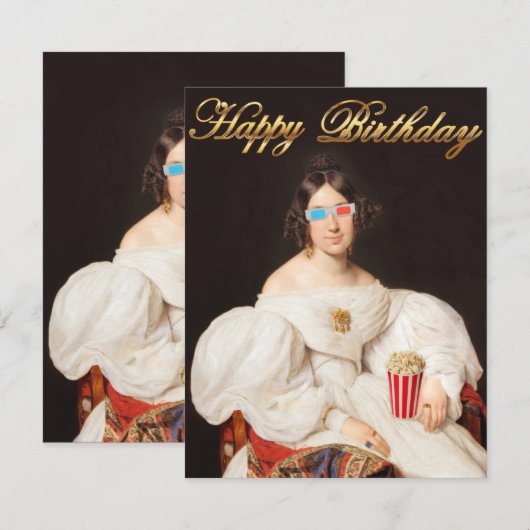 Pop Corn Diva met 3D-brillen (Voorkant / Achterkant)